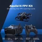 BETAFPV Aquila16 Kit de Drone FPV com Transmissor LiteRadio 2 SE, Óculos VR03, 3 Modos de Voo, Kit RTF de 1S Compatível com ELRS V3 para Iniciantes Vozar, com 6 Baterias, 1 Carregador de Baterias de 6 Portas e 6 Adaptadores