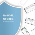 720P 5 "HD Monitor de áudio e vídeo para bebês com visão noturna e bateria de 4000 mAh