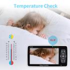 5" 720P HD 4000mAh Batteria Audio Bidirezionale e Videocamera Remota PTZ Baby Monitor con Visione Notturna