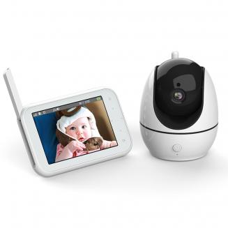 720P 4.5" HD Display ABM200S Video Baby Monitor WIth Night Vision and 2600mAh Batteries