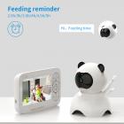  5" 720P Baby Monitor con Visione Notturna, telecamera remota PTZ e audio bidirezionale(versione Panda).