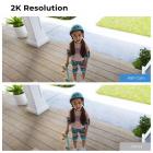 2-Cam Kit Langaton 2K-turvakamerajärjestelmä, jossa 180 päivän akunkesto, tekoälyn ihmistunnistus, selkeä yönäkö, IP66-säänkestävä (EU-pistoke)