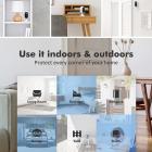 2-Cam Kit Langaton 2K-turvakamerajärjestelmä, jossa 180 päivän akunkesto, tekoälyn ihmistunnistus, selkeä yönäkö, IP66-säänkestävä (EU-pistoke)