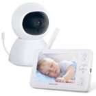 5 pollici 1080P HD Babyphone con fotocamera con audio a 2 vie e modalità vox WiFi indipendente, supporto per registrazione e riproduzione