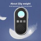 Dold kameradetektor, Spy Camera Finder, Pocket Camera Finder med mini LED-ficklampa, Personligt nödsäkerhetsljud Alarm Svart