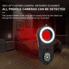 Hidden Camera Detector, Counter Spy Detector, Infrarood Scanning Detector met Kompas en 8 LED's, Hotel of Home Camcorder Detector Zwart