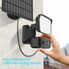 K&F Concept Sikkerhetslys Bevegelsessensor Flomlys Utendørs lysarmatur , solcellepanellading , 1000LM 10W IP65 vanntett