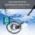 Aikuisten metallinpaljastin, korkea herkkyys, 10 tuuman vedenpitävä tunnistuslevy, LCD-näyttö, kevyt, säädettävä