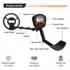 Metalldetektor, fyra driftlägen, justerbar precision, 10 tums vattentät detekteringspanel