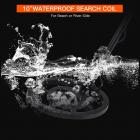 Metalldetektor, fyra driftlägen, justerbar precision, 10 tums vattentät detekteringspanel