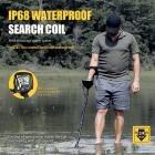 Käsikäyttöinen metallinpaljastin, ammattimainen erittäin tarkka, 360 ° skannaus, LCD-näyttö, säädettävä venttiilivarsi