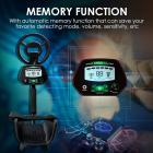 Vuxen och barn metalldetektor, hög precision, med 10 tums vattentät detektionsdisk, med minnesfunktion