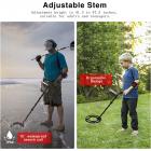 Professionell metalldetektor, med större LCD-skärm, vattentät, med 10 tums detektionsdisk, 5 detekteringslägen