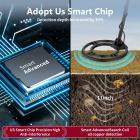 Aikuisten metallinpaljastin, LCD-näyttö, 5 tunnistustilaa, 10 tuuman vedenpitävä tunnistuspaneeli