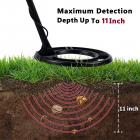 Aikuisten metallinpaljastin, LCD-näyttö, 5 tunnistustilaa, 10 tuuman vedenpitävä tunnistuspaneeli