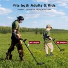 Aikuisten metallinpaljastin, LCD-näyttö, 5 tunnistustilaa, 10 tuuman vedenpitävä tunnistuspaneeli