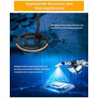 Ammattimainen metallinpaljastin aikuisille ja lapsille, erittäin tarkka säädettävä, kultanpaljastin, metalli- ja tunnistustila, 8,5 tuuman kevyt tunnistuslevy