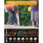 Ammattimainen metallinpaljastin aikuisille ja lapsille, erittäin tarkka säädettävä, kultanpaljastin, metalli- ja tunnistustila, 8,5 tuuman kevyt tunnistuslevy