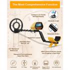 Ammattimainen metallinpaljastin aikuisille ja lapsille, erittäin tarkka säädettävä, kultanpaljastin, metalli- ja tunnistustila, 8,5 tuuman kevyt tunnistuslevy