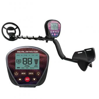 Rilevatore di metalli di alta precisione tenuto in mano, grande schermo LCD, oro/gioielli/tesoro/metal finder