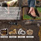 Kädessä erittäin tarkka metallinpaljastin, suuri LCD-näyttö, kulta/korut/aarre/metallin etsintä