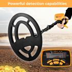 Professionell metalldetektor, högpresterande underjordisk metalldetektor, fem detektionslägen, med LCD-skärm, vattentät