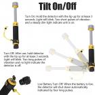 Rilevatore di metalli portatile PI iking 740, rivelatore impermeabile di induzione di impulso