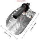 304 stål sandspade, strand sand skje med håndtak, metalldetektverktøy, strand under vannskattejakt