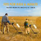 Metalldetektor för vuxna Professionell - Uppdaterad professionell gulddetektor för skattjakt, 10" sökspole 5 detekteringslägen IP68 vattentät, starkt minnesläge, hög noggrannhet, med hörlurar