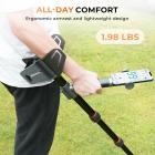 Vedenalainen metallinpaljastin puhelimen ohjauksella 9,5 tuuman kela 12 tuuman syvätunnistus Advanced Ground Balance