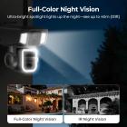 Cellular Security Camera Support 4G & WiFi, 10X Optisk Zoom, Dual Lens, Solcelledrevet Kentfaith