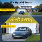 WiFi 3 Lens Солнечная Камера Безопасности Беспроводная для Улицы, 6MP Full HD Видео, 360° Обзор Панорамирования/Наклона Домашняя Камера Безопасности с Цветным Ночным Видением, Простая Установка, PIR Сигнализация, 2 шт, Kentfaith