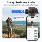 4G Fotocamera di Sicurezza Solare, Video e Foto 2K, Visione Notturna a Colori, con Pannello Solare da 4W, Batteria 5200mAh, Impermeabile IP66, 1 Confezione, Kentfaith