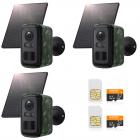 4G beveiligingscamera buiten op zonne-energie – 2K, full colour nachtzicht, PIR-bewegingsdetectie & 5200mAh – 3-pack, zonder wifi