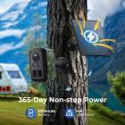 4G Telecamera di Sicurezza Solare, Video e Foto 2K, Visione Notturna a Colori, con Pannello Solare da 4W, Batteria 5200mAh, Impermeabile IP66, Confezione da 3, Kentfaith