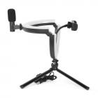 PLM-01 Vlogkit voor YouTube, met opvouwbaar ringvullicht, microfoon en licht statief voor mobiele telefoonhouder, compatibel met iPhone/smartphone/camera