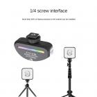 W-S6 solnedgangsprojeksjonslampe, LED 360 ° fullfargekamera-fylllys, 2000mAh oppladbart, magnetfestet RGB-videofylllys, romantisk projeksjonslampe egnet for fest og livsdekorasjon