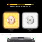 W-S6 solnedgangsprojeksjonslampe, LED 360 ° fullfargekamera-fylllys, 2000mAh oppladbart, magnetfestet RGB-videofylllys, romantisk projeksjonslampe egnet for fest og livsdekorasjon