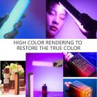 Luce di riempimento video RGB portatile a colori W200 2500K-9000K, luce di riempimento video RGB ricaricabile da 3000 mAh, collegata a un magnete