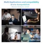 Videoneuvotteluvalosarja, Clip-on-valo kannettavalle tietokoneelle/PC:lle, 10 kirkkaustasoa ja 3 himmennettävää väriä, verkkokameran valo zoom-kokouksiin, suoratoisto, etätyö, etäopetus