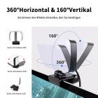 Videoneuvotteluvalosarja, Clip-on-valo kannettavalle tietokoneelle/PC:lle, 10 kirkkaustasoa ja 3 himmennettävää väriä, verkkokameran valo zoom-kokouksiin, suoratoisto, etätyö, etäopetus