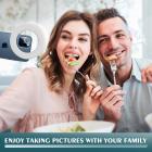 Puhelimen selfie-rengasvalo, 40 LED-lamppuhelmiä, 3 kirkkautta, USB-ladattava selfie-rengasvalo, sopii kaikille puhelimille/tableteille/kannettaville, valkoinen