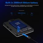 Videokonferencelyssæt med klip og telefonholder til iPhone/tablet/laptop, dæmpbar CRI 95+ med 3 lystilstande, indbygget 2000mAh batteri til zoomopkald/fjernarbejde/livestreaming/selfie