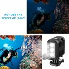 Luce subacquea, luce di riempimento video LED impermeabile dimmerabile ad alta potenza, adatta per action cam Hero 8 7 6 5 5S 4 4S 3+/3/2 SJCAM/Xiaoyi ecc.