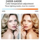 Kaksoisvärilämpöinen LED-kulmainen taskutäyttövalo, kannettava studiotäyttövalo, CRI90+, himmennettävä 2400K-6400K, 3100mAh ladattava akku, sopii YouTube-videoille, Vlogille tai TikTok-kuvaukseen