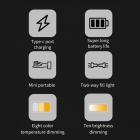 Estabilizador de dos colores fresco y cálido mini luz de relleno magnética portátil, adecuado para estabilizadores DJI, Zhiyun, Feiyu