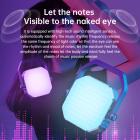 Kannettava RGB-ympäristövalo, retkeilyvalo, kaksipuolinen LED-videovalo, äänen poimintavalotehoste, 2000 mAh ladattava CRI 95+ 2500-9000K himmennettävä paneelivalo, joka tukee magneettista imua, videobloggaamiseen, valokuvaamiseen, videoneuvotteluihin, Ca