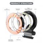 LED undervannslys, vanntett 40 m dykkerfyllingslys, IPX8 vanntett blitsringlys, 3 moduser, med 30 lysdioder, for GoPro Hero 6/5/4/3/3/2/1 SJCAM og andre actionkameraer