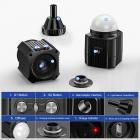 Luce di riempimento subacquea per fotografia subacquea a LED, impermeabile IP8X, luce di riempimento a LED per fotocamera subacquea 60M, luce di riempimento per fotocamera a luce bianca rossa blu