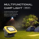 M3 Solar LED Camping Light, 1200 LM ja 3 värilämpötilaa ladattava monitoiminen LED-valo, kannettava retkeilytyövalo, telttavalo vaellukseen, retkeilyyn, kotiin, sähkökatkoihin, hätätilanteisiin, hurrikaaneihin ja tilapäiseen virtalähteeseen